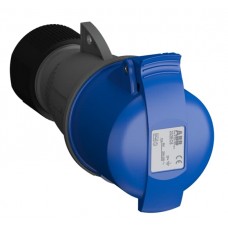 2CMA102031R1000 232EC6 Розетка кабельна 32A IP44 2P+E 6h WA/Industrial