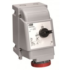 2CMA162831R1000 Розетка 63A 2P+E IP67 AC 1г бокс руб ВУ WA/Industrial